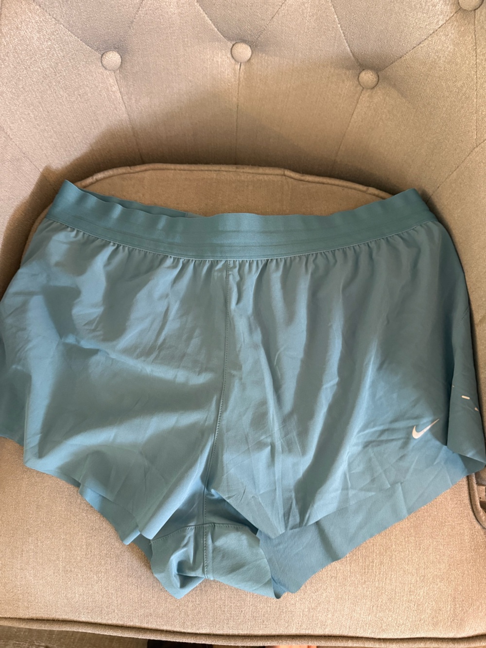 Nike Light Teal Dri-FIT Top with Swoosh